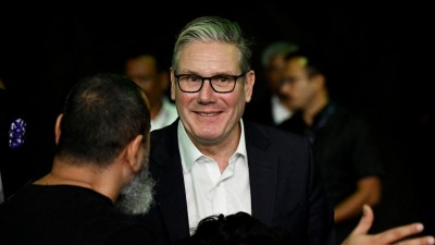 UK Prime Minister Keir Starmer during his visit to India. (Photo credit: Reuters)