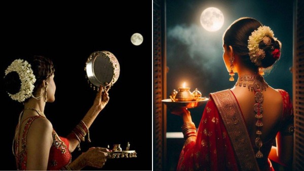 Karwa Chauth Fashion Guide: Saree poses for Ingram aesthetics