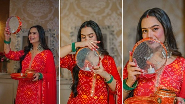 Karwa Chauth 2025: Captivating poses in suit for Instagram aesthetic
