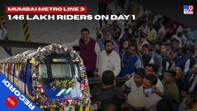 Mumbai Metro 3 Aqua Line welcomes over 1.46 lakh passengers on its first day.