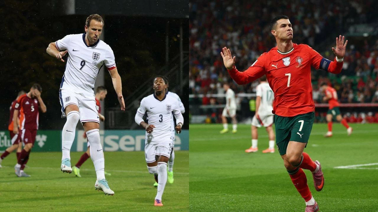 England qualify for 2026 FIFA World Cup, Ronaldo breaks goal-scoring record but Hungary deny Portugal World Cup spot.