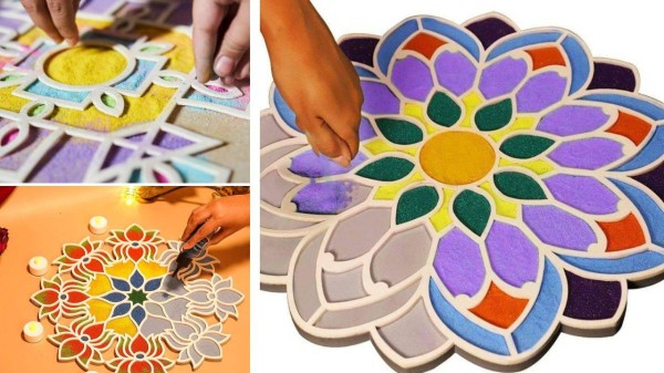 Tips to make Diwali rangoli at home