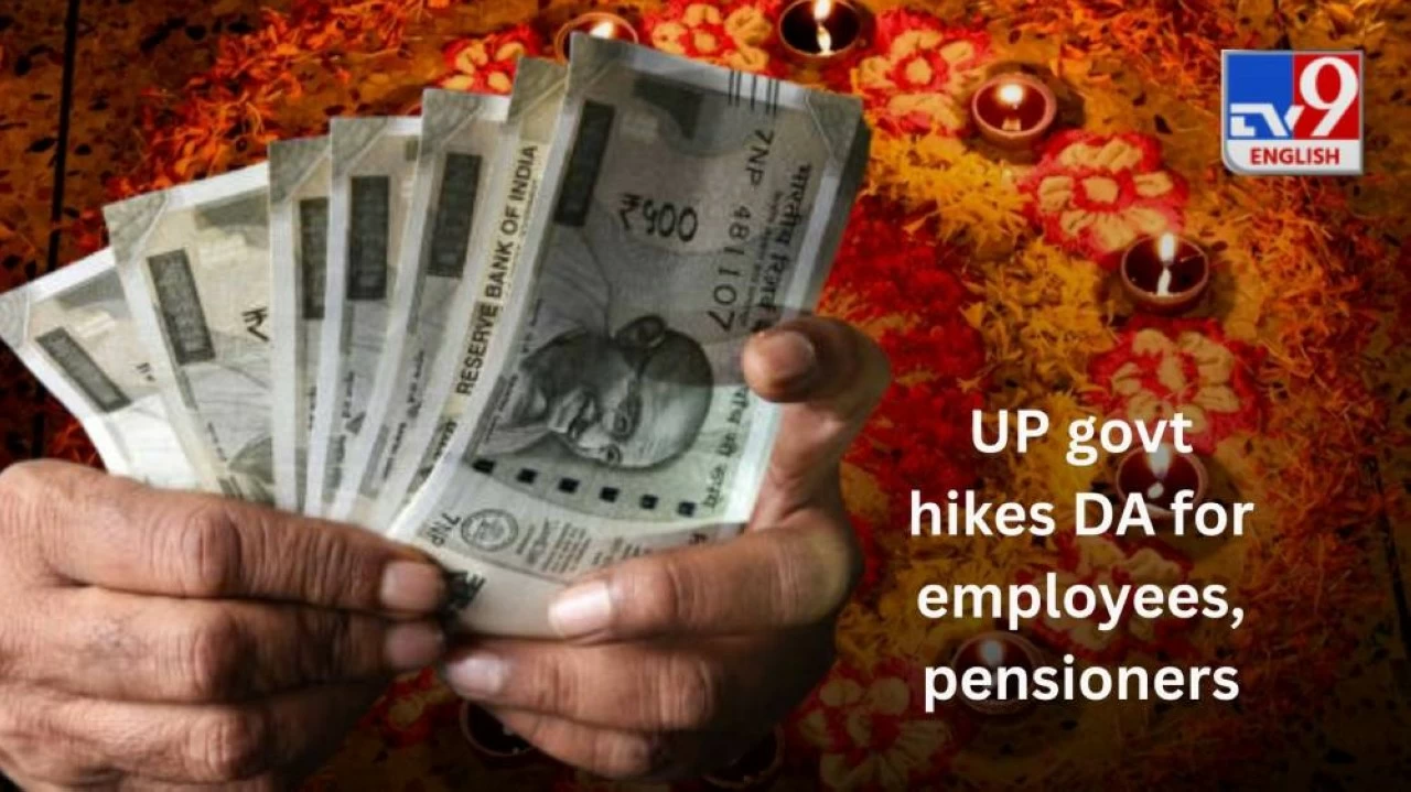 UP government announced a 3% hike in the dearness allowance (DA) for 28 lakh employees and pensioners as a Diwali gift.