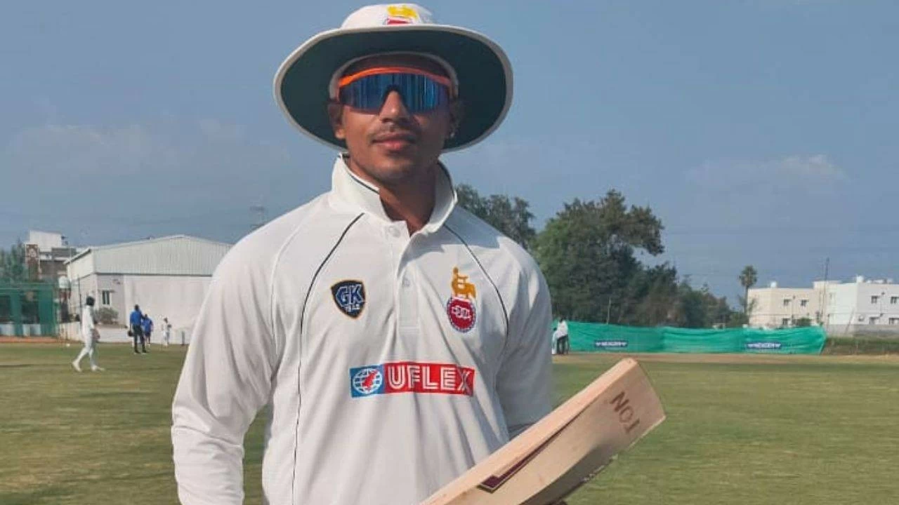 Ayush Doseja smashes double ton on Ranji Trophy debut.