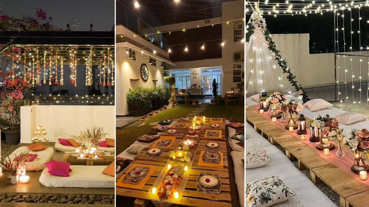 Terrace decoration ideas to host a Diwali party