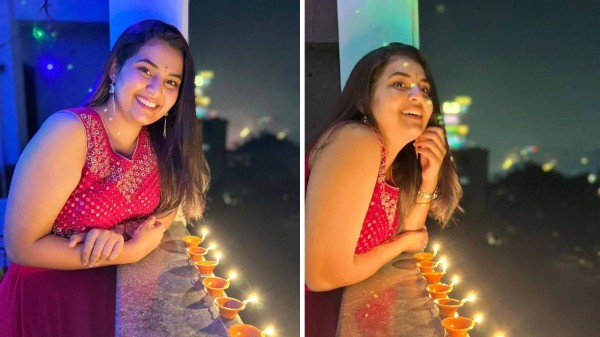 Elegant Diwali photo poses for women