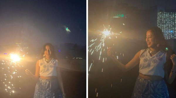 Elegant Diwali photo poses for women