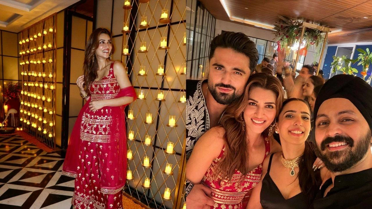 Kriti Sanon celebrates Diwali 2025 with friends and family