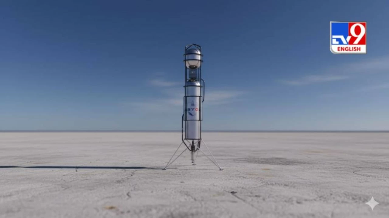 Illustration of the Abyom VTVL prototype. 