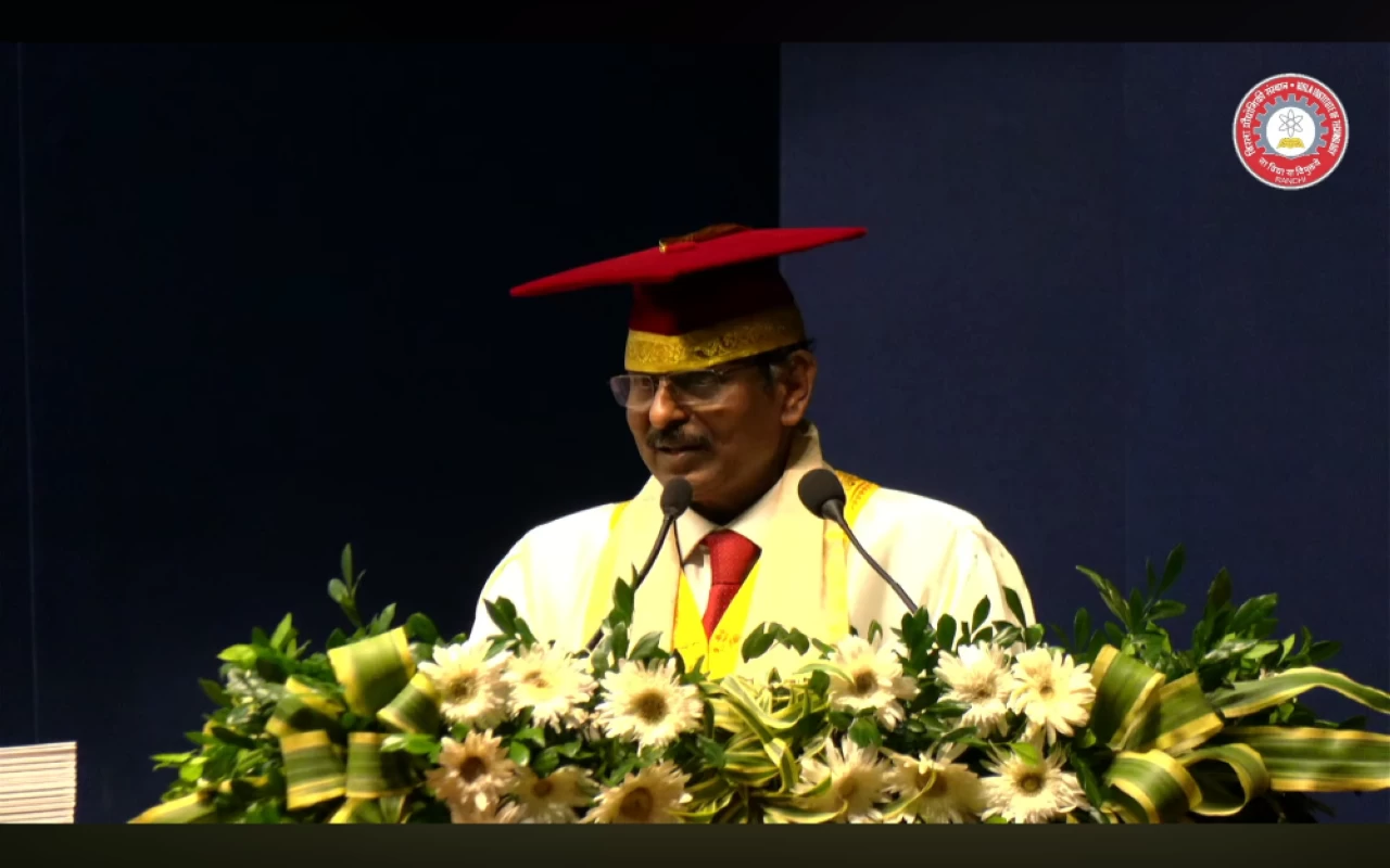 ISRO Chairman V Narayanan at the 35th convocation ceremony of BIT, Mesra. 