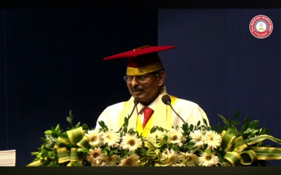ISRO Chairman V Narayanan at the 35th convocation ceremony of BIT, Mesra. 