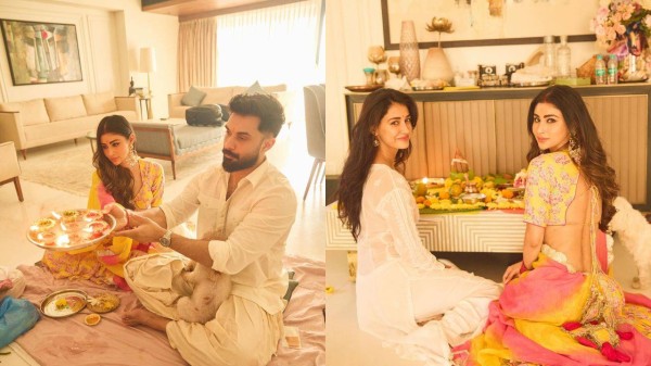 Mouni Roy celebrates Diwali with hubby Suraj and BFF Disha Patani