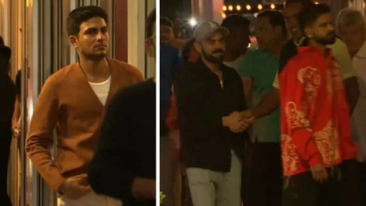 Indian team enjoyed dinner at an Indian restaurant in Adelaide.