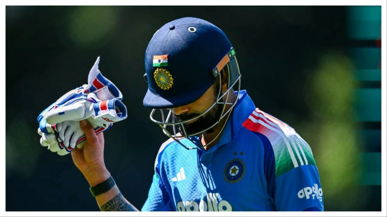 Virat Kohli leaves the ground after getting out in 2nd ODI at Adelaide Oval on October 23.