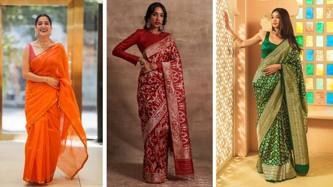 Step up your festive game with these saree fabrics for Chhath Puja 2025
