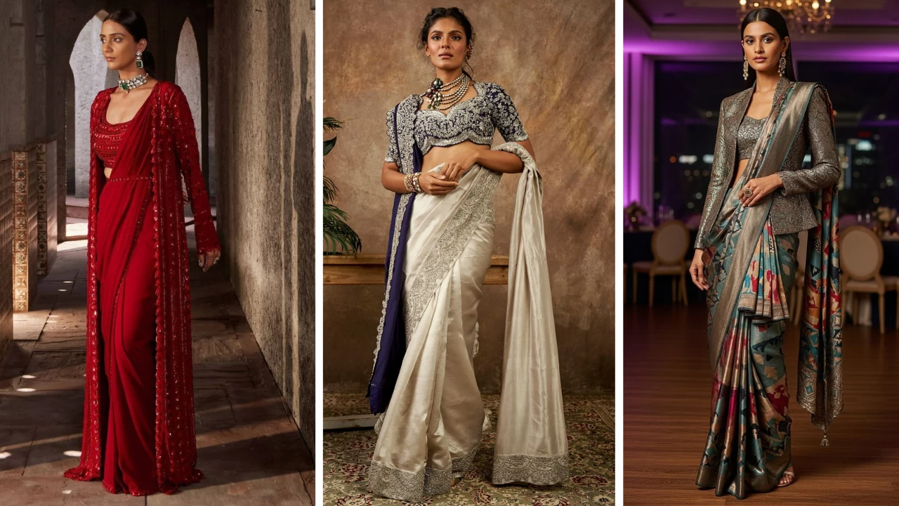 Trending hacks to layer your saree with style and comfort this wedding season 2025

