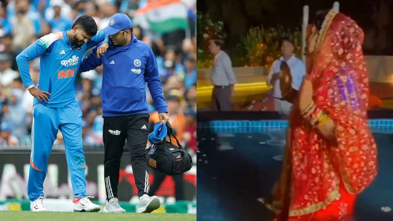 Suryakumar Yadav's mother praying for Shreyas Iyer's recovery.