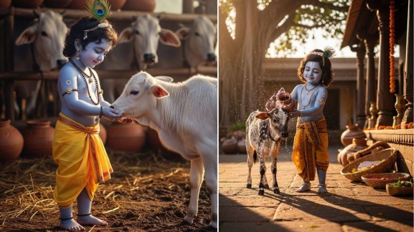 Importance of cow worship on Gopashtami
