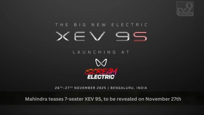 Mahindra teases 7-seater XEV 9S, to be revealed on November 27th