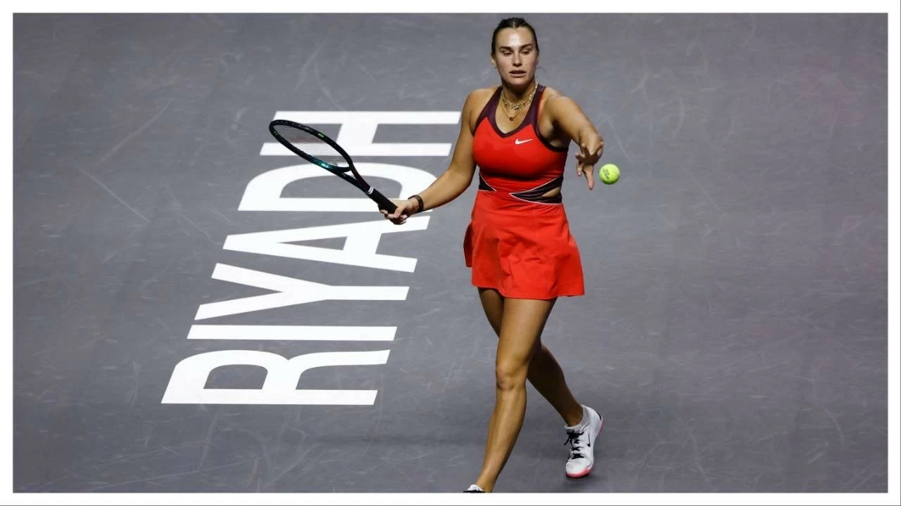 Aryna Sabalenka defeats Jasmine Paolini at WTA Finals.