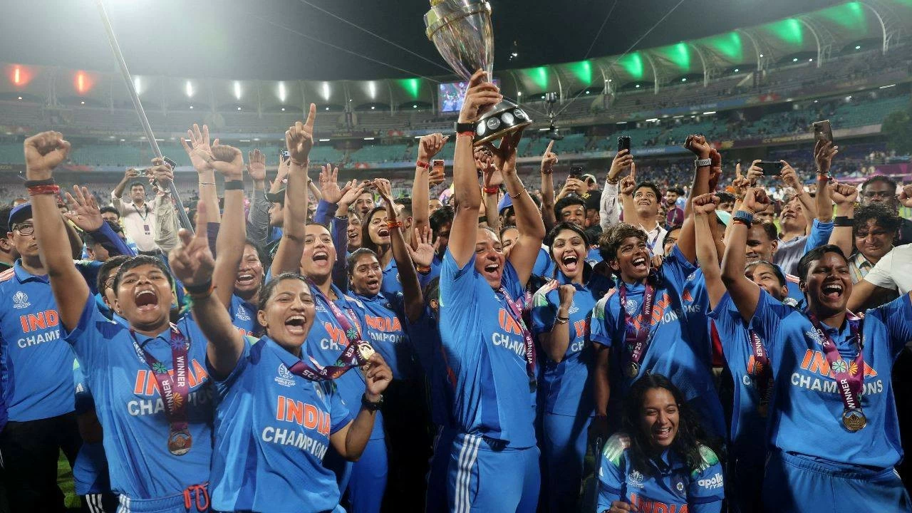 India&#039;s women&#039;s cricket team wins 2025 World Cup.