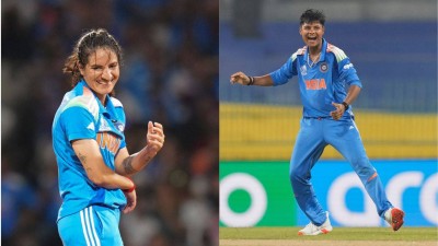 Renuka Singh and Kranti Gaud to receive cash price for World Cup triumph.