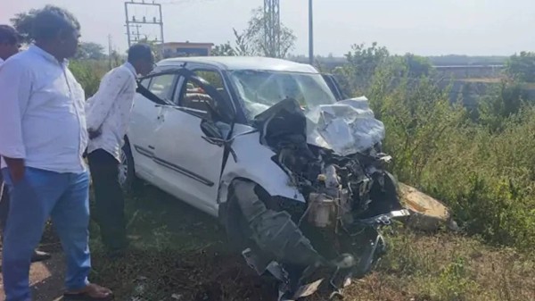 Car collided with a van, killing four people