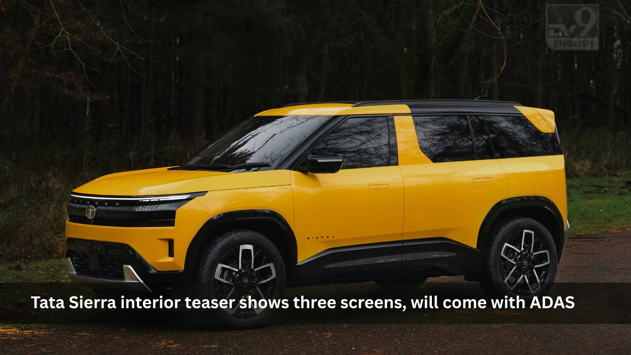 Tata Sierra interior teaser shows three screens, will come with ADAS