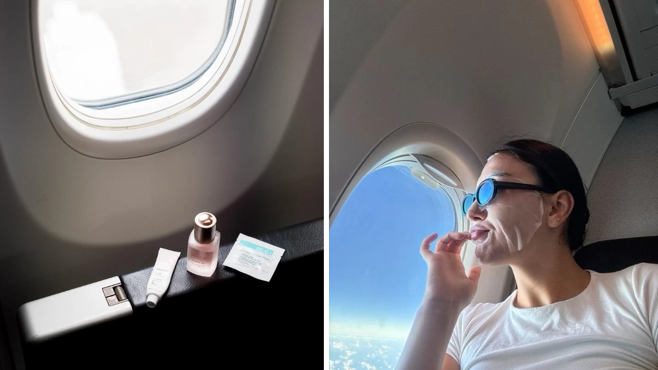 How to keep your skin clear and glowing even after flying

