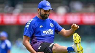 Rohit Sharma has begun training for the ODI series against South Africa.