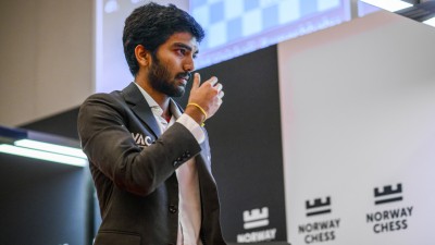 D Gukesh was knocked out of the FIDE Chess World Cup 2025 on Saturday.