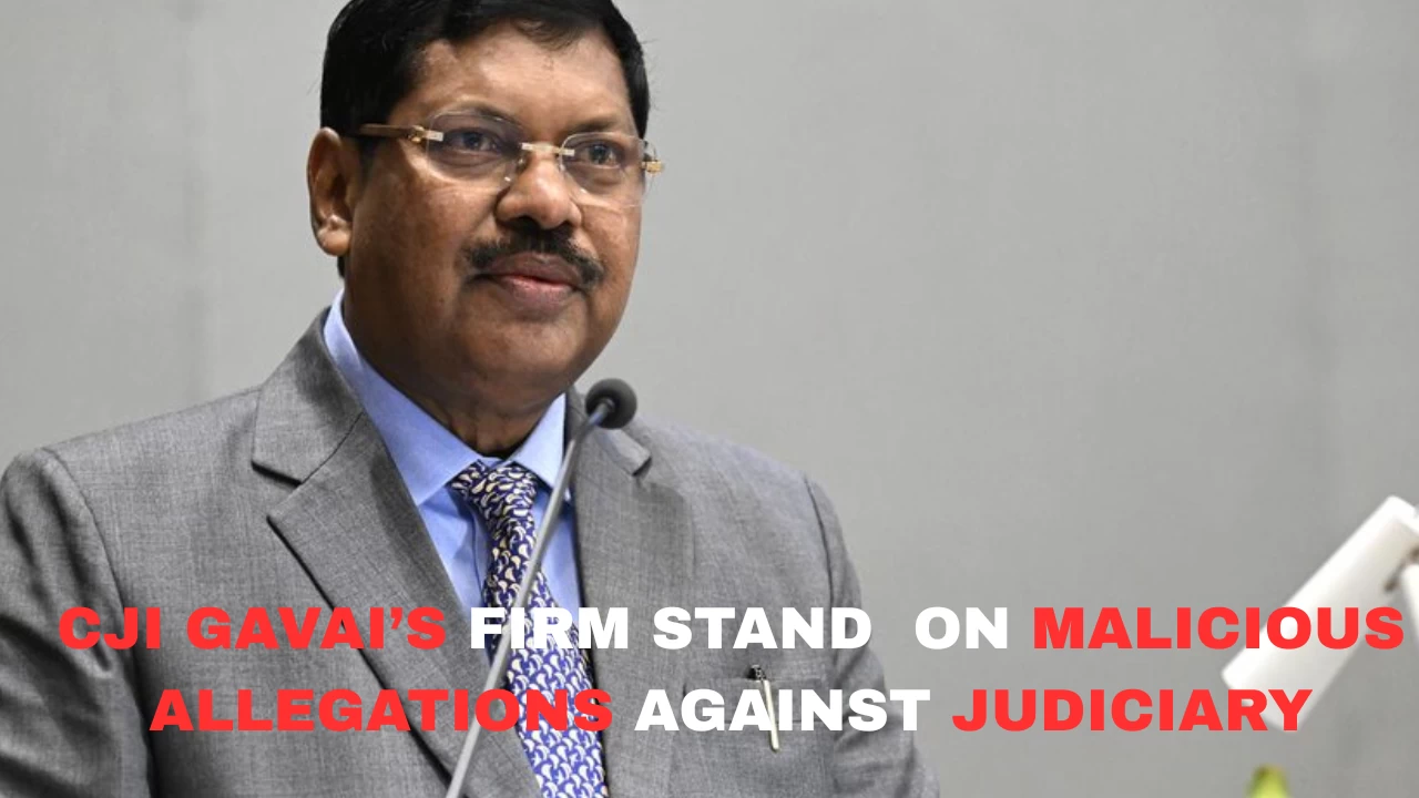 Chief Justice Gavai made it clear that he was not pleased with the trend of such allegations.