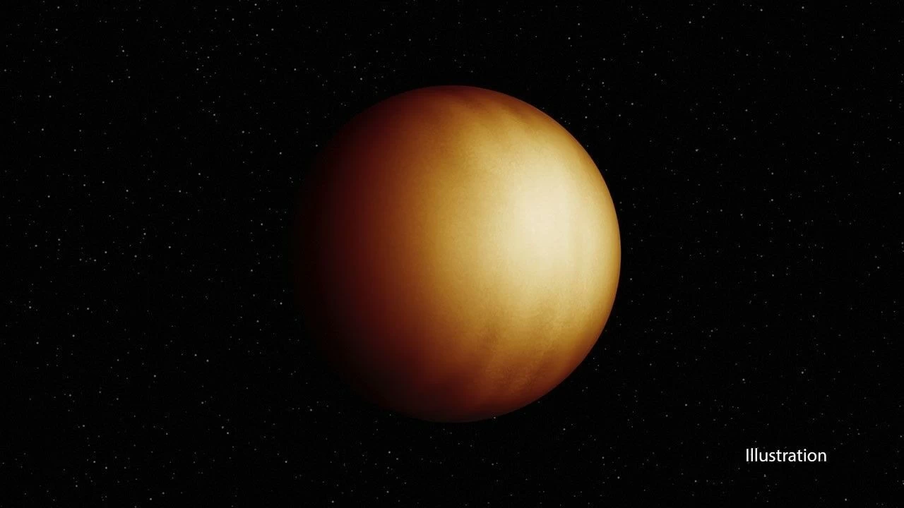 Illustration of the exoplanet WASP-18 b. 