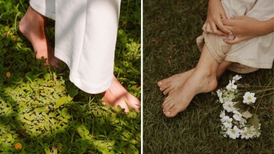 Amazing health benefits of walking barefoot on grass