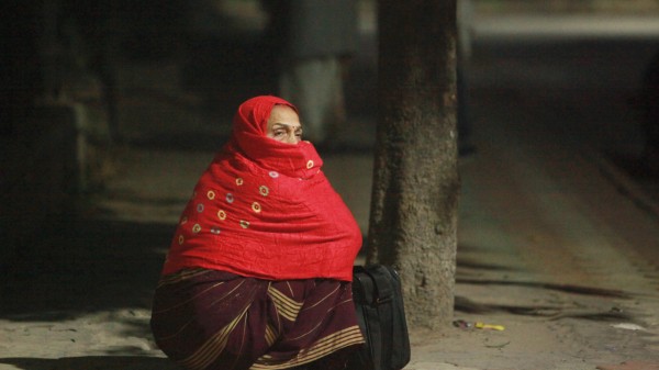  A relative of a victim who died in the blast near  Red Fort Metro Station on Monday (PTI)