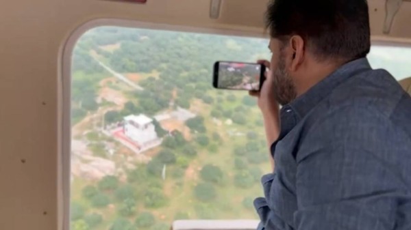 AP DY CM Pawan Kalyan conducts aerial survey of the encroachment. 