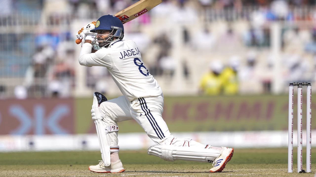 Ravindra Jadeja completed an elusive double in Test cricket.