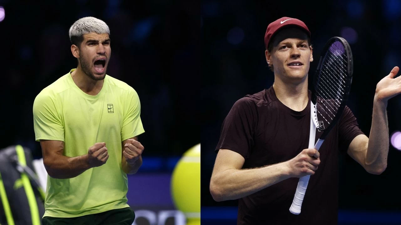 Carlos Alcaraz will take on Jannik Sinner in the summit clash.