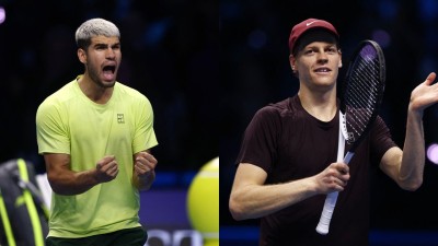 Carlos Alcaraz will take on Jannik Sinner in the summit clash.