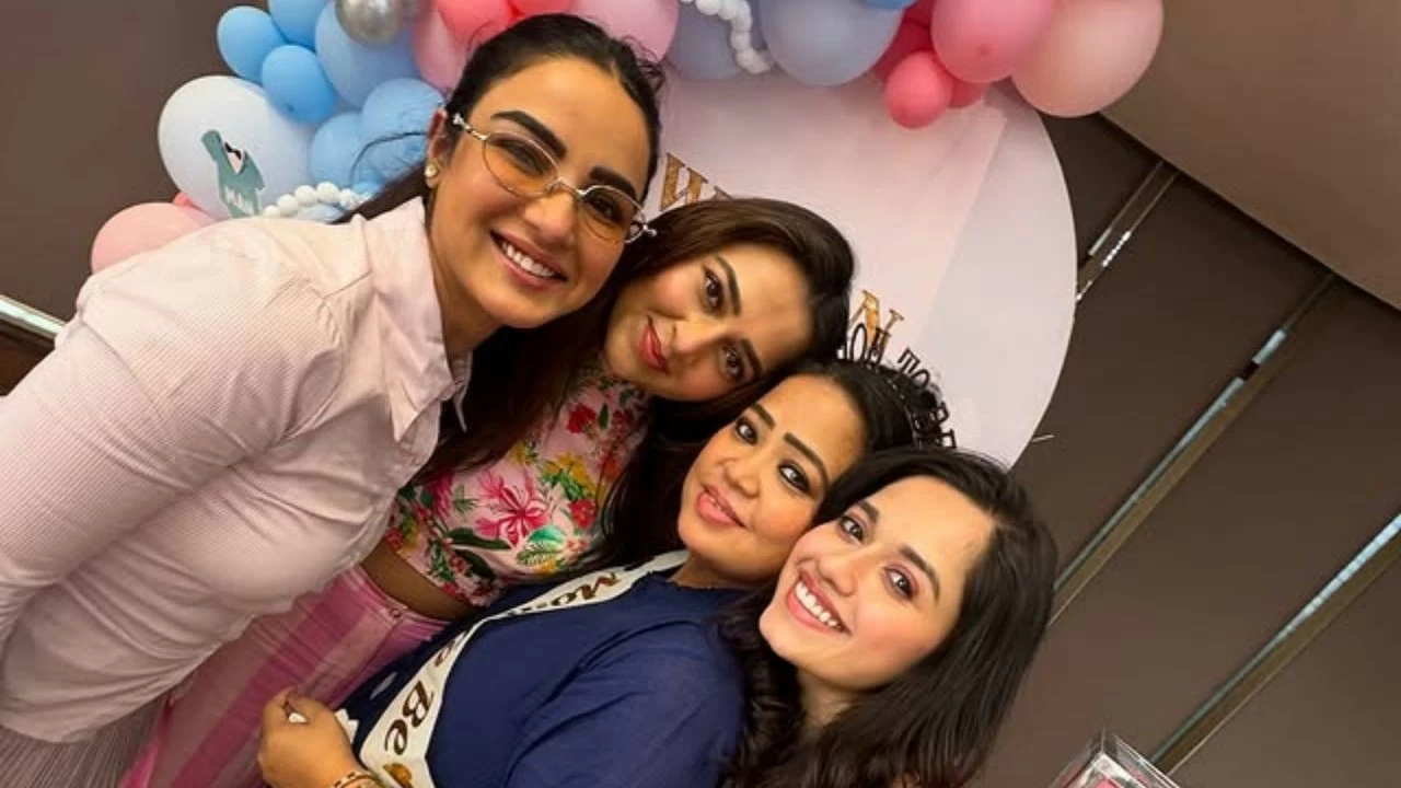 Celebs such as Jasmine Bhasin, Jannat Zubair, Tejjaswi Prakash and others joined in dancing and joyous moments, with many dressed in coordinating pink outfits, symbolising the "team baby girl" theme.
