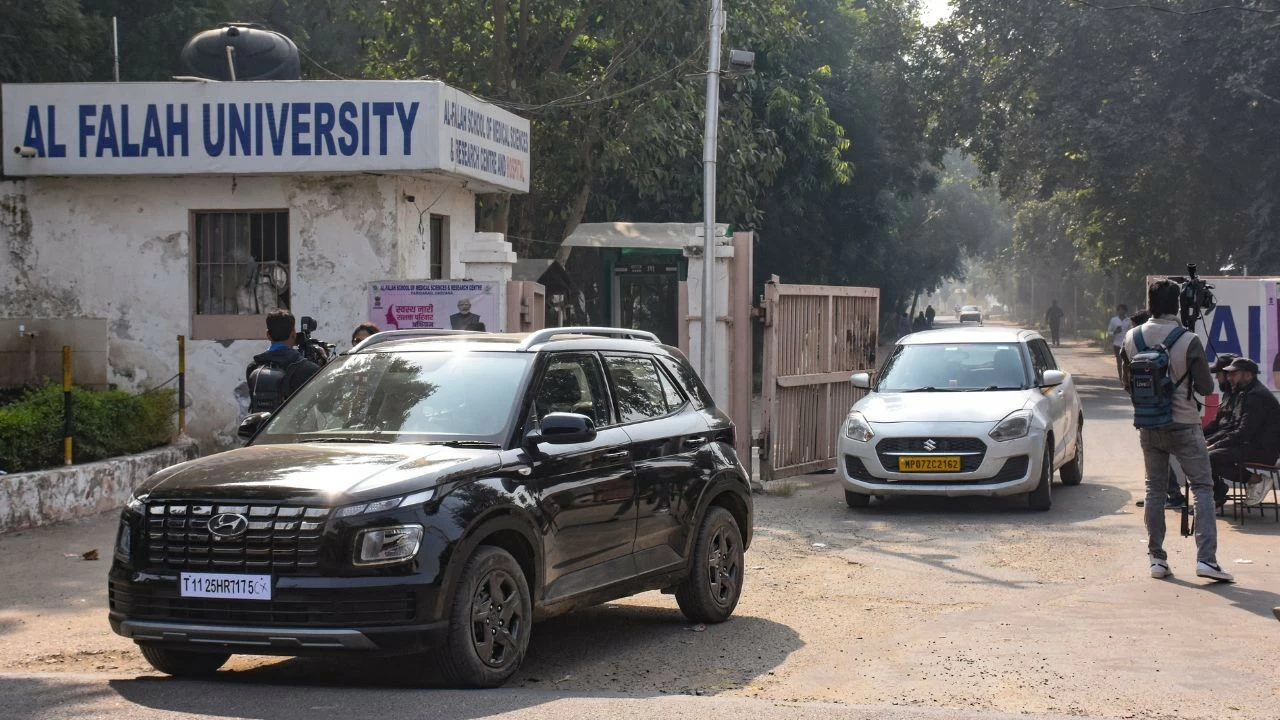 An ED team reached the Faridabad premises early in the morning and began examining financial documents, electronic devices and other records.