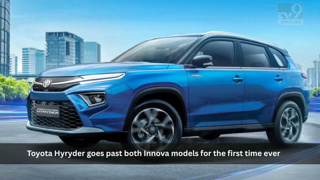 Toyota Hyryder goes past both Innova models for the first time