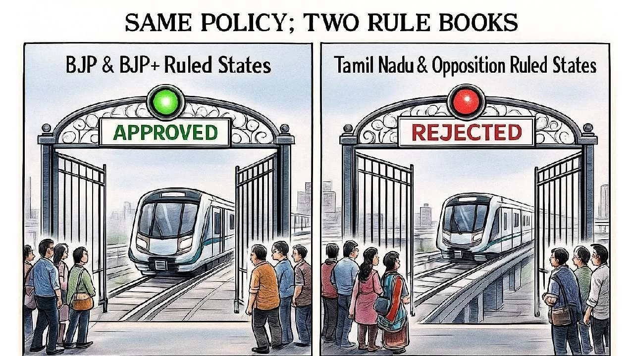 Union Ministry Returns Coimbatore and Madurai Metro Proposals Over 2011 Population Shortfall