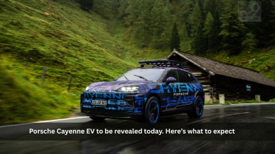 Porsche Cayenne EV to be revealed today