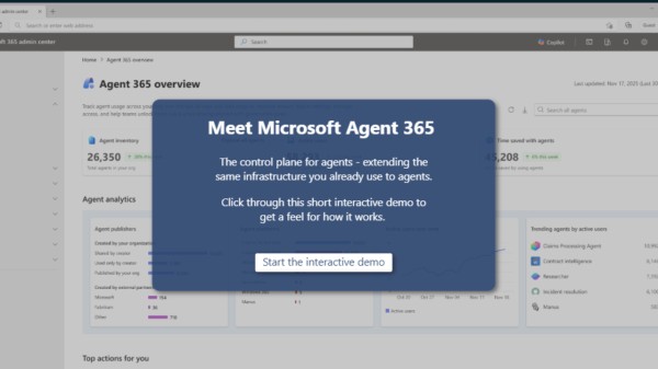 Agent 365 positions Microsoft as the control tower for the coming era of billions of autonomous workplace agents.