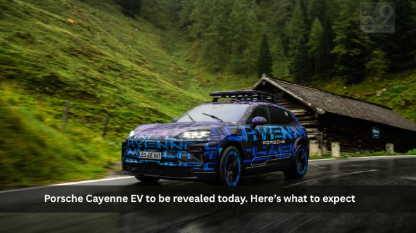 Porsche Cayenne EV to be revealed today