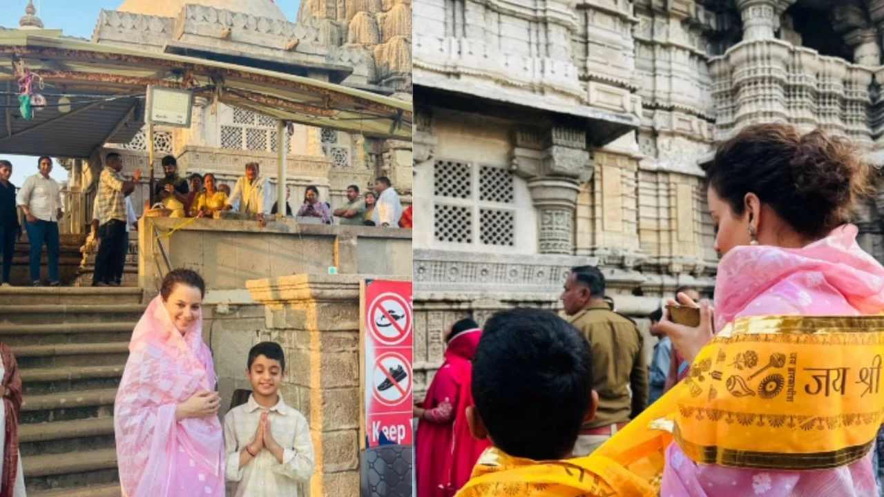 The actress's photos depict her feeling peaceful and humble in the divine surroundings, capturing the sacred moment with serenity and devotion.