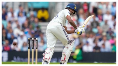 Sai Sudharshan in action in the fifth Test in London on July 31.
