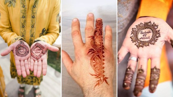 Latest mehendi styles for modern grooms
