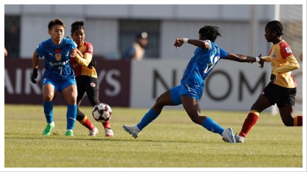 Action during EB's match on Thursday.